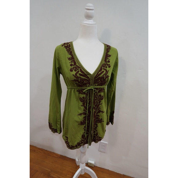 Tops - 🔴  Green Blouse